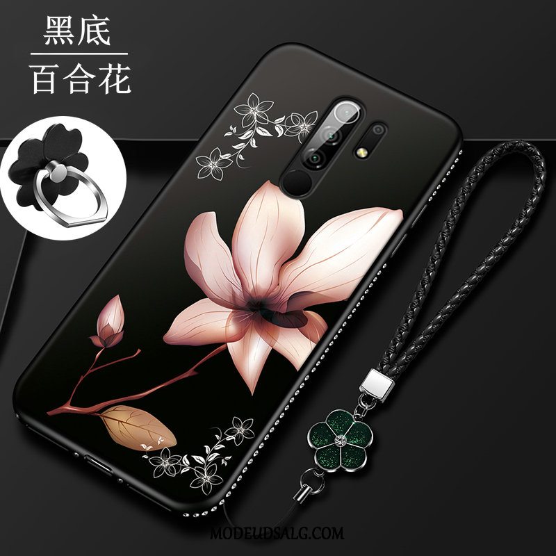 Xiaomi Redmi 9 Etui / Cover Lille Sektion Trend Nubuck Beskyttelse Blomster