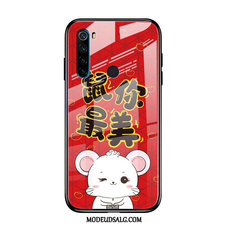 Xiaomi Redmi Note 8t Etui Cartoon Rød Ny Anti-fald Glas