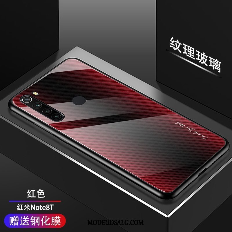 Xiaomi Redmi Note 8t Etui Glas Gradient Mønster Cover Beskyttelse