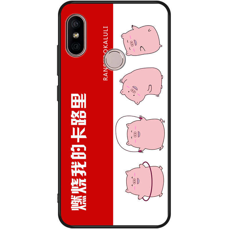 Xiaomi Redmi S2 Etui Cover Hængende Ornamenter Silikone Rød Alt Inklusive