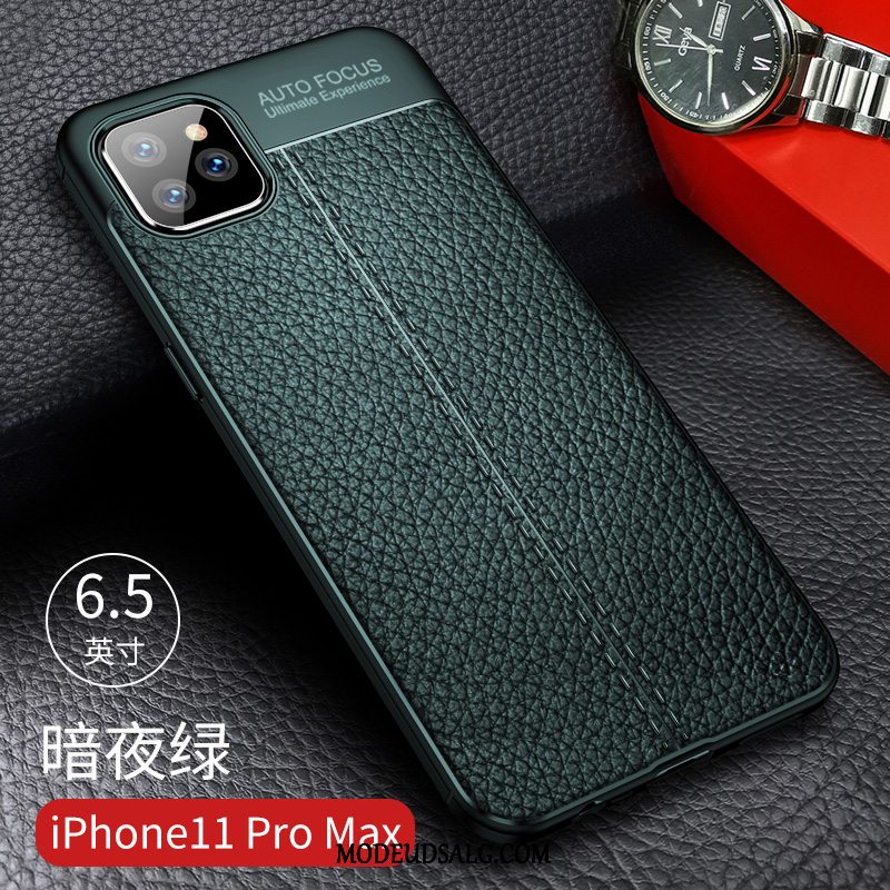 iPhone 11 Pro Max Etui / Cover High End Grøn Beskyttelse Tynd Alt Inklusive