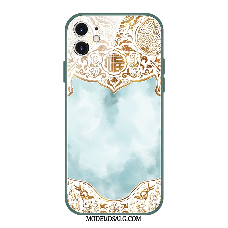 iPhone 12 Mini Etui Kreativ Af Personlighed Kinesisk Stil Alt Inklusive Blå