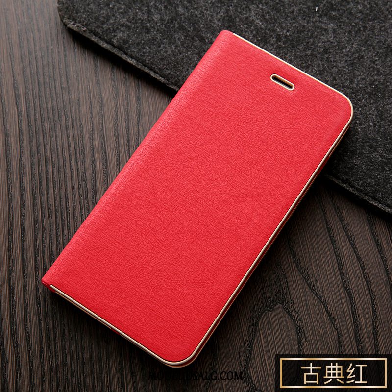 iPhone 7 Etui Lædertaske Cover Alt Inklusive Anti-fald Rød