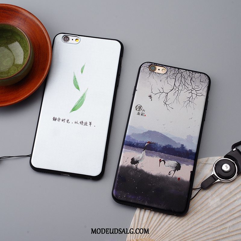 iPhone Se 2020 Etui Beskyttelse Kunst Hvid Kinesisk Stil Smukke